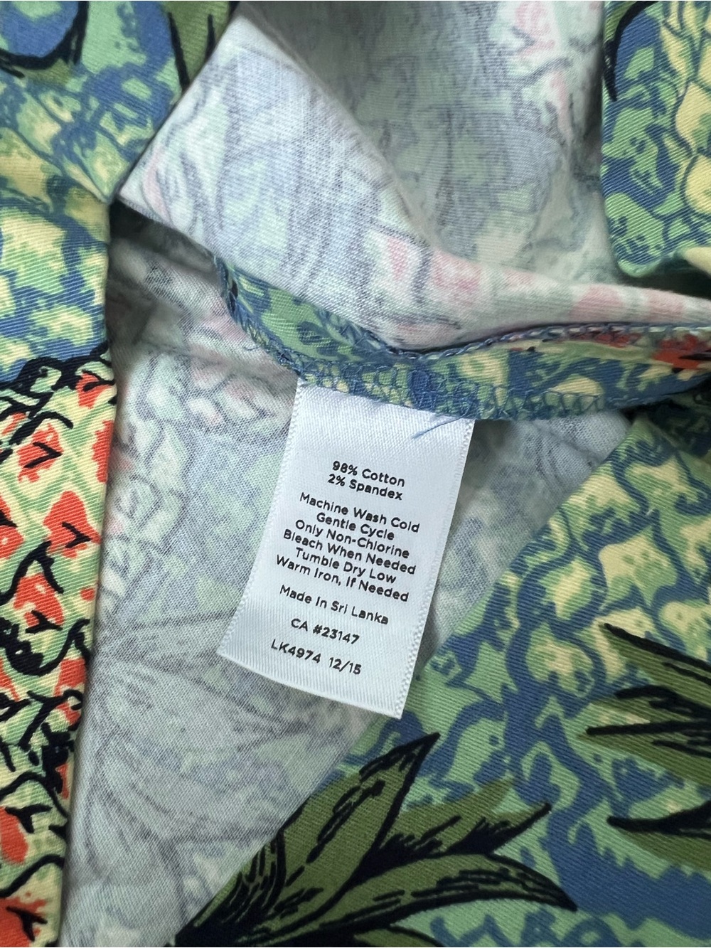 Talbots Size 16W Pineapple Tropical Print Pencil Skirt Plus Size - Picture 4 of 6